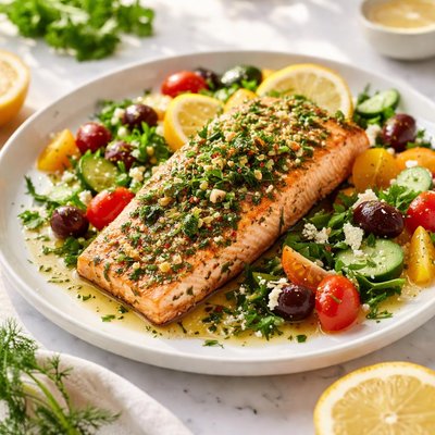 Image of Whole30 Lemon Herb Salmon