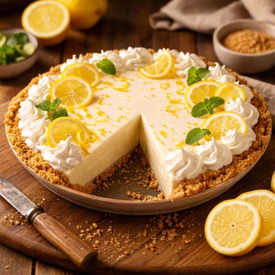 Image of Lemon Ice Box Pie No Baking