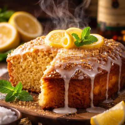 Image of Lemon Irish Whiskey Cake