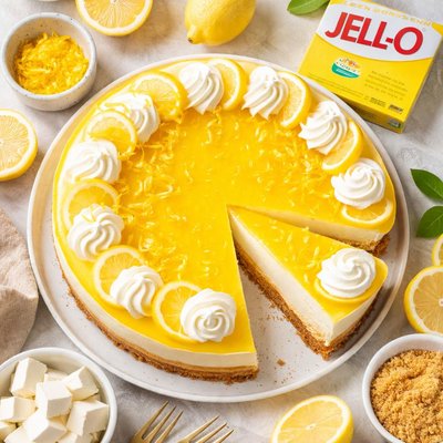 Image of Lemon Jell O Cheesecake