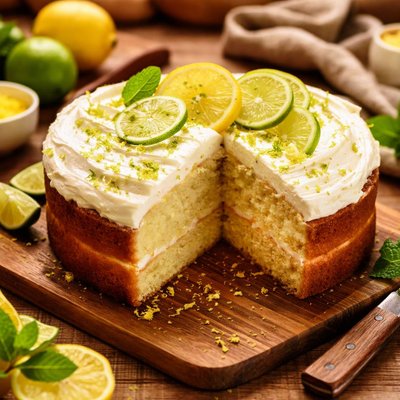 Image of Lemon Key Lime Cake