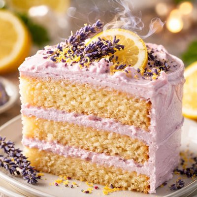 Image of Lemon Lavender Layer Cake