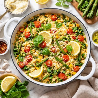 Image of Lemon Orzo Primavera