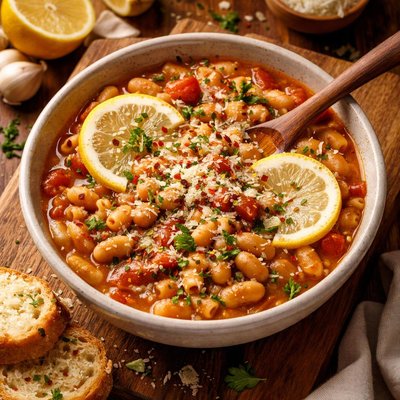 Image of Lemon Pasta E Fagioli