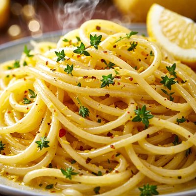 Image of Lemon Pasta with Lemon Thyme
