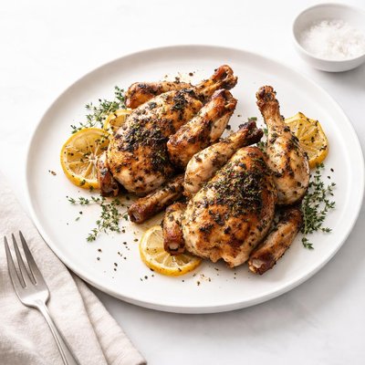 Image of Lemon Pepper Grilled Cornish Game Hens