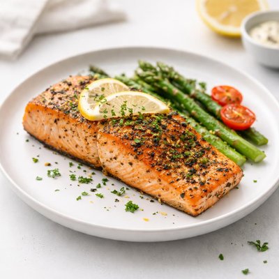 Image of Lemon Pepper Grilled Salmon