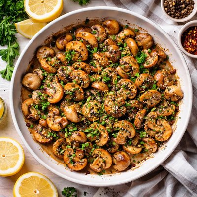 Image of Lemon Pepper Mushrooms