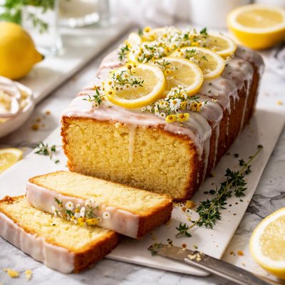 Image of Lemon Polenta Pound Cake