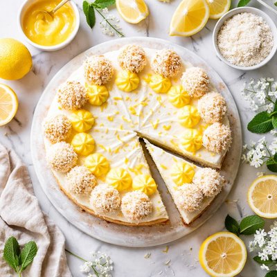 Image of Lemon Pom Pom Cake