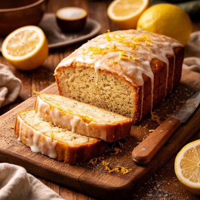 Image of Lemon Poppy Seed Butter Cake