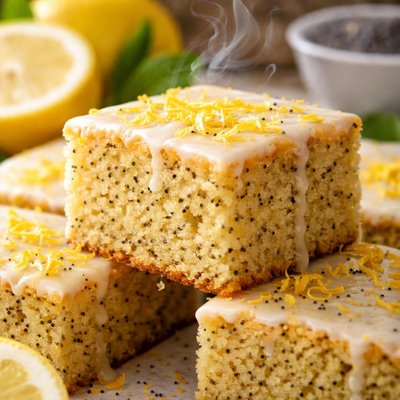 Image of Lemon Poppy Seed Snack Cake