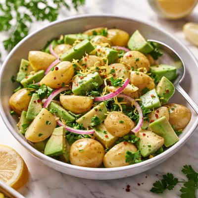 Image of Lemon Potato Avocado Salad