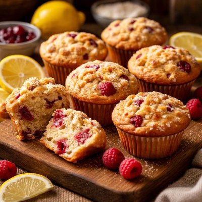 Image of Lemon Raspberry Muffins