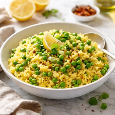 Image of Lemon Rice W Peas Green Onions