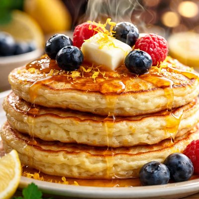 Image of Lemon Ricotta Pancakes
