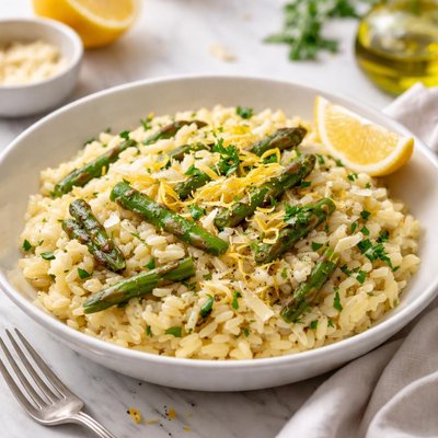 Image of Lemon Risotto with Asparagus
