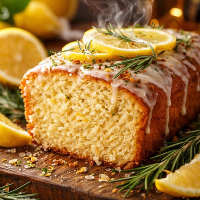 Image of Lemon Rosemary Tea Cake