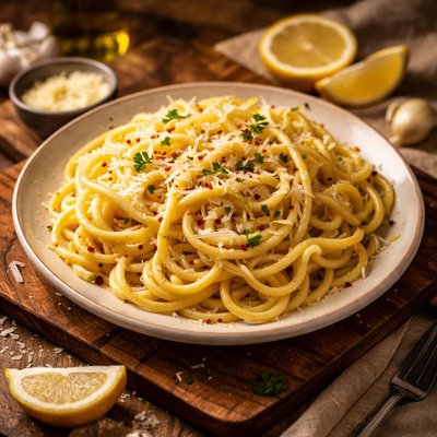Image of Lemon Spaghetti with Parmesan