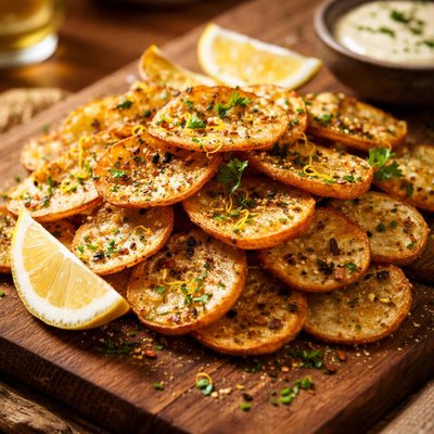 Image of Lemon Spiced Baked Potato Chips