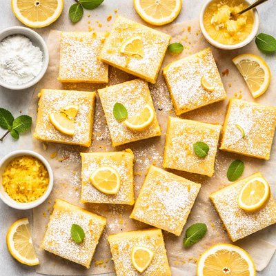 Image of Lemon Squares Lemon Bar Cookies