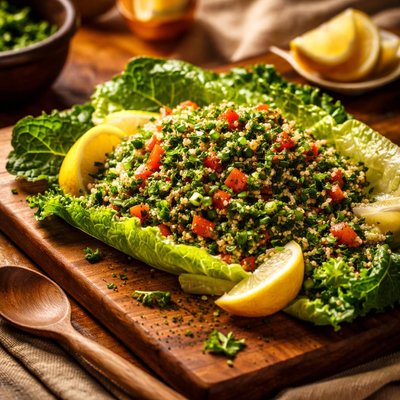 Image of Lemon Tabouli with Tender Romaine