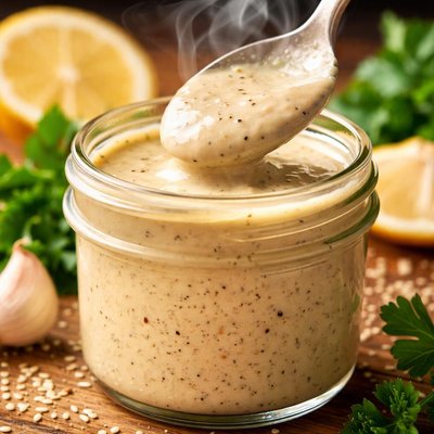 Image of Lemon Tahini Salad Dressing