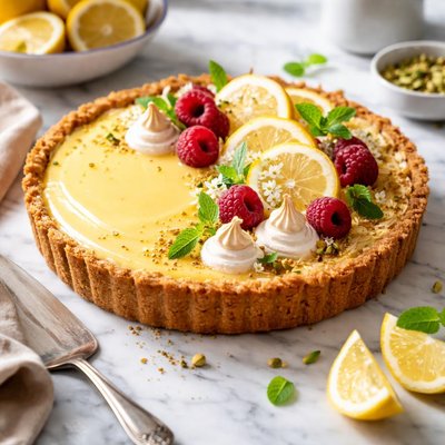 Image of Lemon Tart with Almond Crust