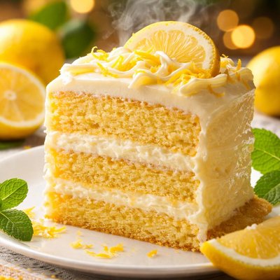Image of Lemon Velvet Cream Cake