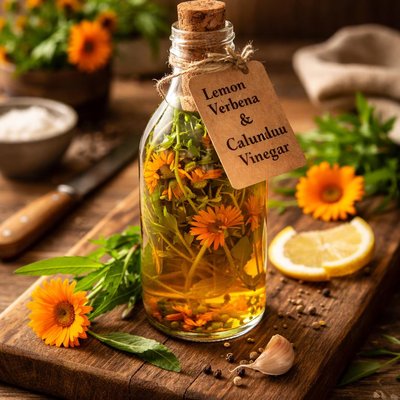 Image of Lemon Verbena and Calendula Vinegar