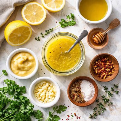 Image of Lemon Vinaigrette Salad Dressing