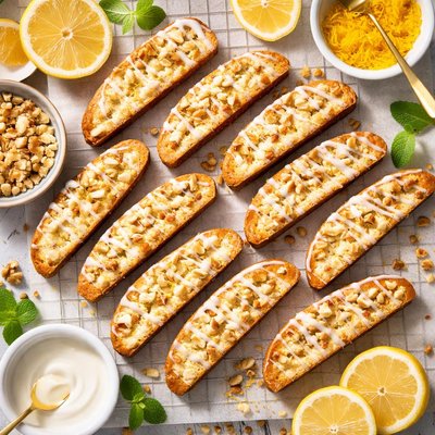 Image of Lemon Walnut Biscotti