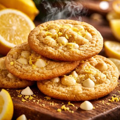 Image of Lemon White Chocolate Chip Cookies
