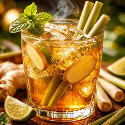 Image of Lemongrass and Ginger Iced Tea Laos