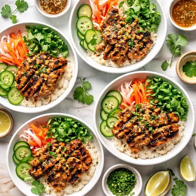 Image of Lemongrass Chicken Bnh M Bowls
