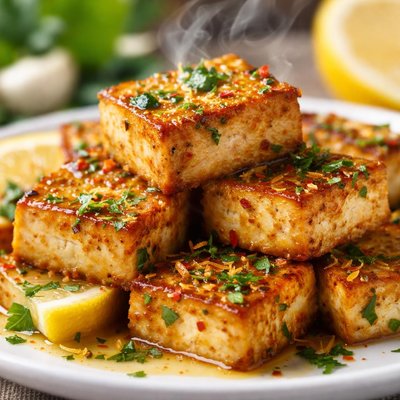 Image of Lemony Baked Tofu
