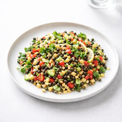 Image of Lemony Black Eyed Pea and Cilantro Salad