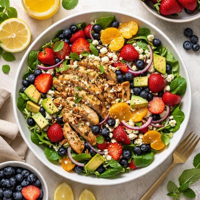 Image of Lemony Chicken Fruit Salad
