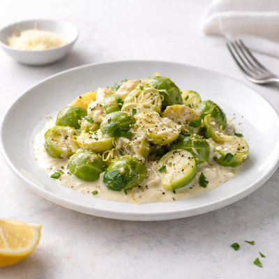 Image of Lemony Creamed Brussels Sprouts