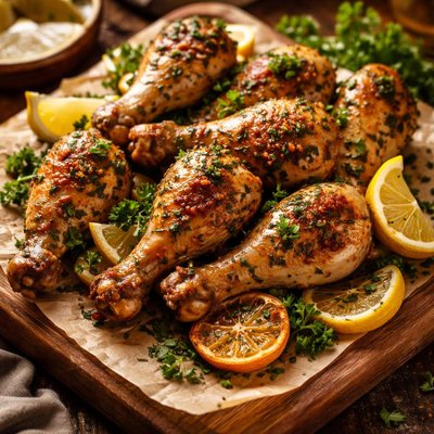 Image of Lemony Herbed Drumsticks