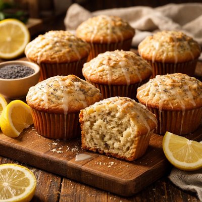 Image of Lemony Poppy Seed Muffins