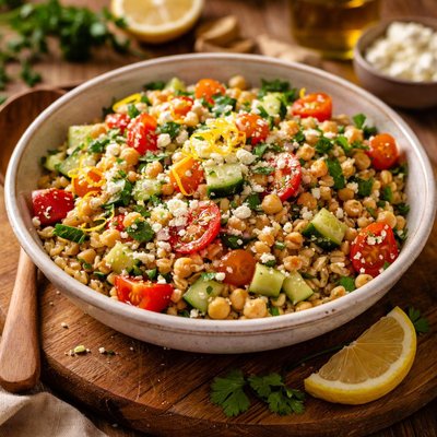 Image of Lemony Vegetable Barley Salad