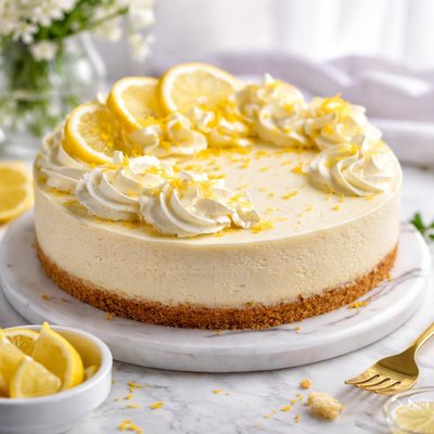 Image of Lemony White Chocolate Cheesecake