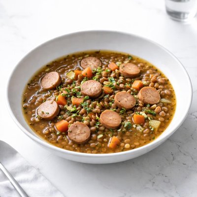 Image of Lentil and Frankfurter Soup