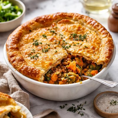 Image of Lentil and Golden Squash Pot Pie