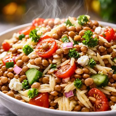 Image of Lentil and Orzo Salad