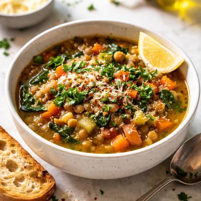 Image of Lentil and Veggie Soup