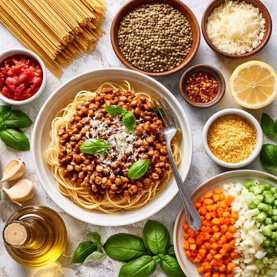 Image of Lentil Bolognese for Pasta