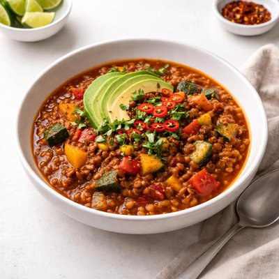 Image of Lentil Chili with Chunky Vegetables