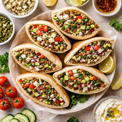 Image of Lentil Quinoa Feta Pockets